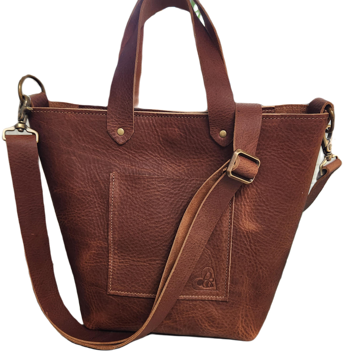 Mini Tote bag in Brown