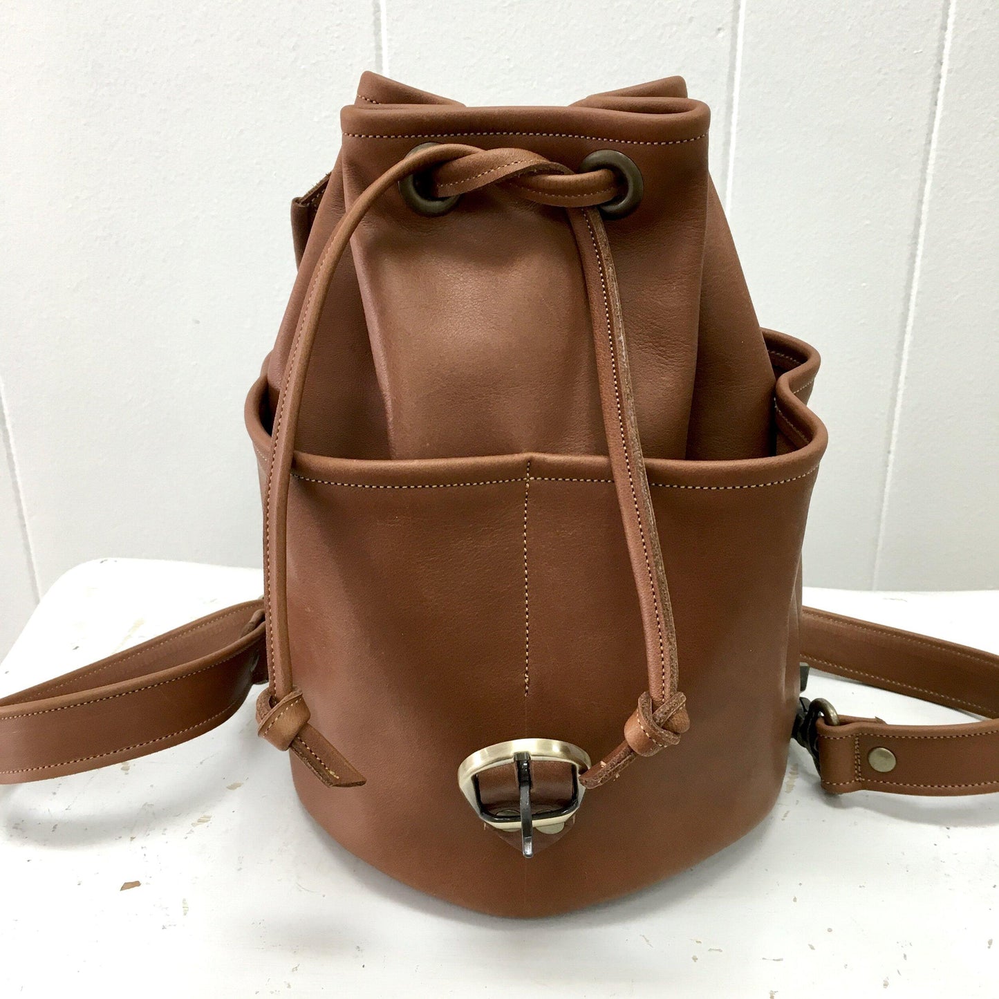 Mini Backpack ~ Brown Leather