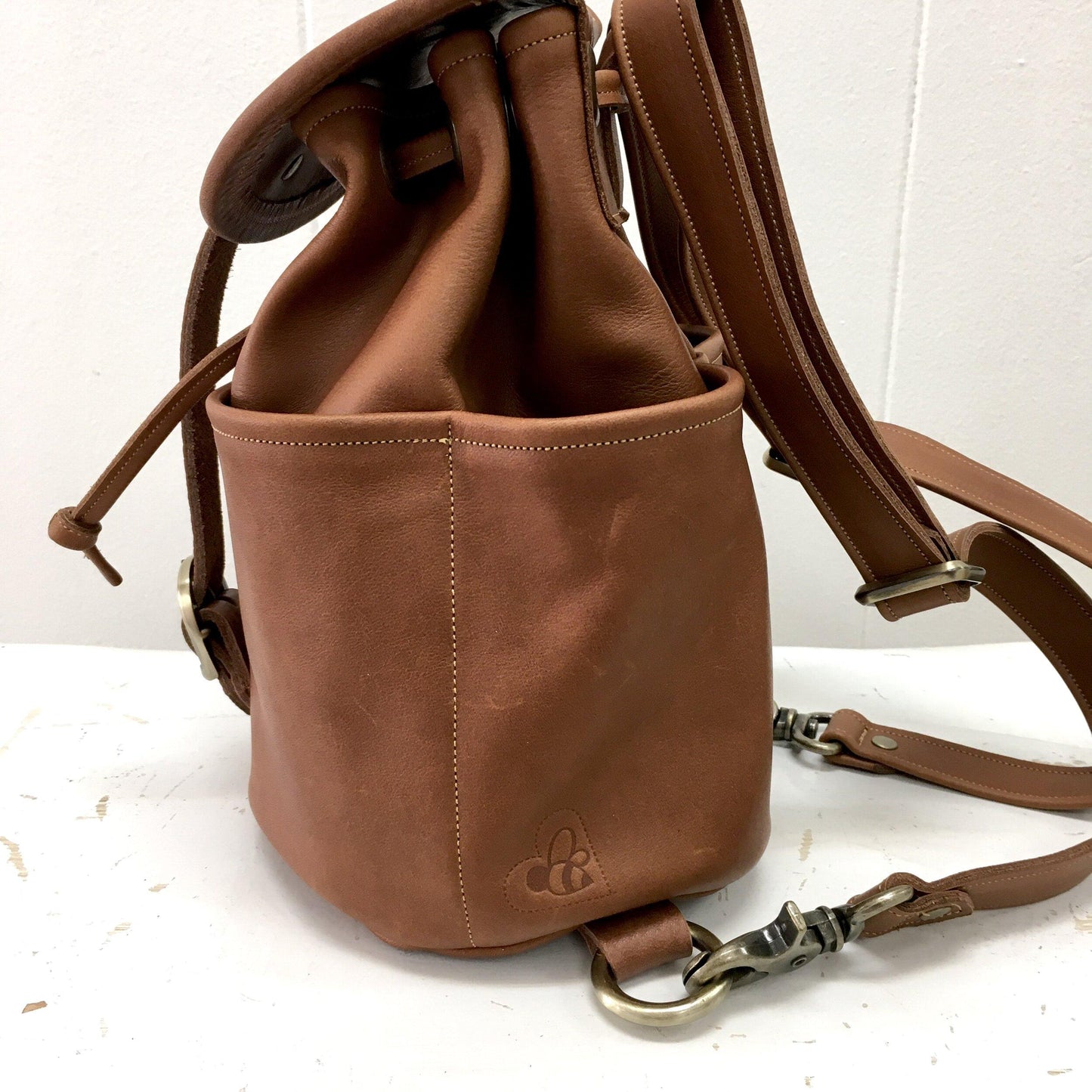 Mini Backpack ~ Brown Leather