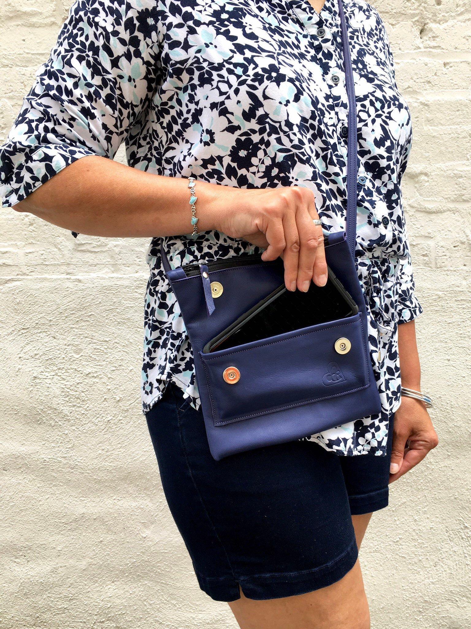 Sunny Soft Leather Handbag in Turquoise – ShoeBeeDoNC