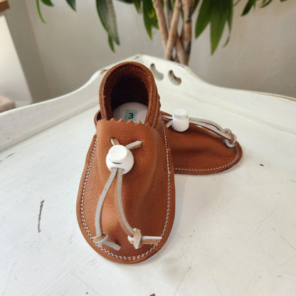 Solid Leather Moccasin Crawlers
