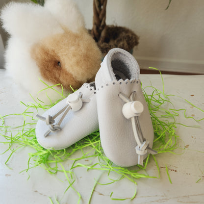 Solid Leather Moccasin Crawlers