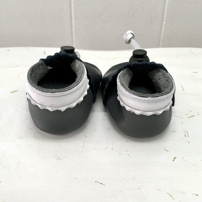 Two Toned Leather Moccasin Crawlers
